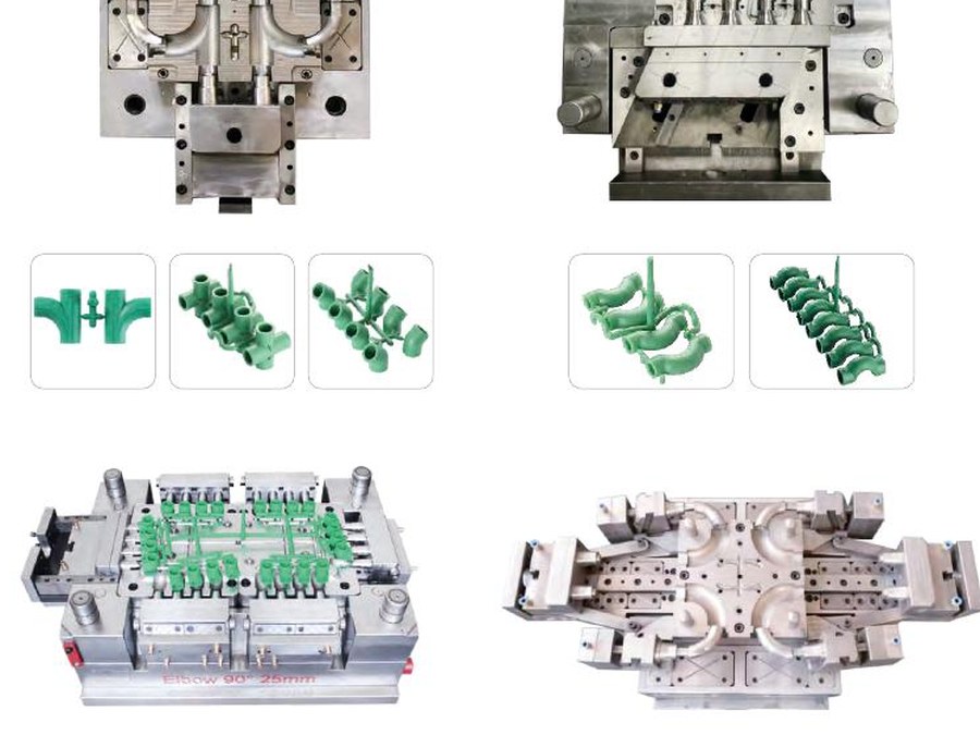 PPR fitting mold and sample parts